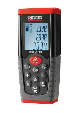 RIDGID micro LM-100 Laser Distance Meter, 164ft. (50m) Range-