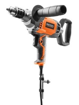 RIDGID R7122 Spade Handle Mud Mixer, 9 Amp, 1/2"-