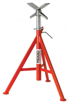 RIDGID VJ-99 V-Head High Pipe Stand, 28 to 52&amp;quot;-