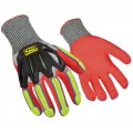 Ringer 065-09 R-Flex Impact Nitrile Half-Dip Gloves, Medium-