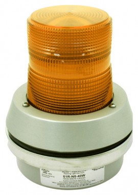 RKI 51-0092RK Flashing Alarm Light, Edwards 51A-N5-40W, 115 VAC-