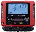 RKI GX-2009 Series Multi-Gas Detector with alligator clip/12 VDC charger/vehicle plug, LEL/O<sub>2</sub>/CO-
