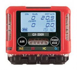 RKI 72-0314RKC-59 Confined Space Kit, H<sub>2</sub>S (25 ppm)/CO/O<sub>2</sub>/CH<sub>4</sub>-