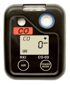 RKI 73-0060-05 CO-03 Gas Monitor, 0 to 500 ppm CO-