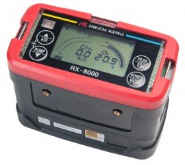 RKI RX-8000 Series Multi-Gas Detector with lithium-ion battery pack/charger/isobutane calibration, 0 to 100% volume HC/0 to 25% O<sub>2</sub>/ 0 to 100% LEL-