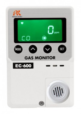 RKI 73-1204-03 EC-600 Carbon Monoxide Monitor, 0 to 150 ppm, 115 V AC operated with 10' remote sensor cable-
