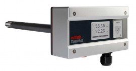 Rotronic HF432-DB6XDXXX Universal Transmitter with display, 3-wire, duct-