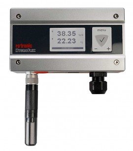 Rotronic HF520-WB6XD1XX HVAC/R Transmitter with display, 2-wire, wall-