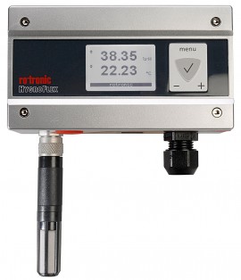 Rotronic HF52EXW-D1.1.01 Temperature/Humidity Transmitter, I.S., 2-wire, Wall mount w/ LCD-