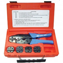 S &amp; G Tool Aid SG18920 Ratcheting Terminal Crimper, with 5 dies-
