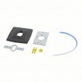Schneider Electric 22-021 Universal Drywall Mounting Kit, includes 3-1/2 x 3-1/2&quot; black plate, 20-693 tubing, and thermostat mounting plates-
