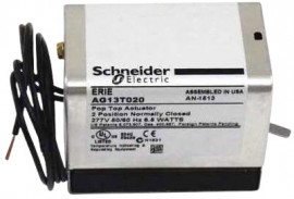 Schneider Electric AG13T020 Erie&amp;trade; PopTop&amp;trade; General Close-Off Spring Return Actuator, normally closed, general temperature, 277 VAC, 18&amp;quot; leads-