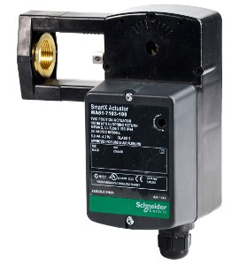 Schneider Electric MS51-7103-100 SmartX Spring Return Proportional Damper Actuator, 24 V, 2 to 10 V DC, 105 lbf-