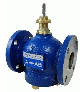 Schneider Electric VB-8213-0-5-12 2-Way Brass Trim Globe Valve Body with flanged connection, stem up open, 2.5&amp;quot;, 56 Cv-