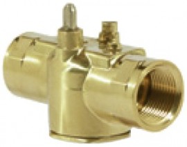 Schneider Electric VM2222 Erie PopTop Non-Steam Control Valve, 1/2", 2-way, NPT, 2CV, brass-