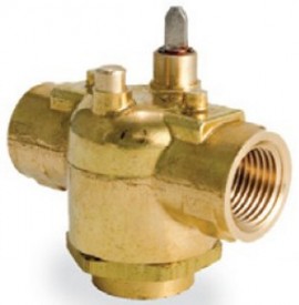Schneider Electric VM3221 Erie PopTop Non-Steam Control Valve, 1/2", 3-way, NPT, 1CV, brass-
