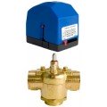 Schneider Electric VM3323P13A000 Erie PopTop Non-Steam Control Valve with Actuator, 3/4", 3-way, NPT, 4CV, brass-