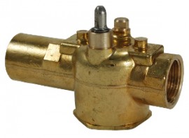 Schneider Electric VS2343 Erie PopTop Steam Control Valve, 3/4", 2-way, inverted flare (retrofit), 3.5CV, brass-