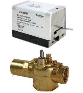 Schneider Electric VT2343G13A01A Erie PopTop General Control Valve with Actuator, 3/4", 2-way, inverted flare (retrofit), 3.5CV, brass-