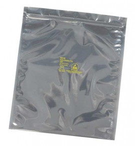 SCS 3001212 1000 Series Metal-In Static Shielding Bags with Zipper, 12 x 12", 100-Pack-
