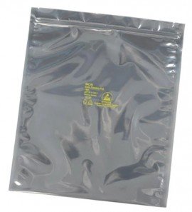 SCS 3002026 1000 Series Metal-In Static Shield Bag with Zipper, 20 x 26&amp;quot;, 100 EA-