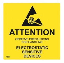 SCS 7202 RS-471 Destructible Caution Labels, 2 x 2&quot;, 500-Pack-
