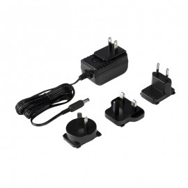 SCS 770064 Power Adapter with Interchangeable Plugs, 100 to 240VAC Input, 7.5VDC 1.5A Output-