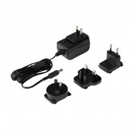 SCS 770064 Power Adapter with Interchangeable Plugs, 100 to 240VAC Input, 7.5VDC 1.5A Output-