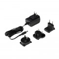SCS 770064 Power Adapter with Interchangeable Plugs, 100 to 240VAC Input, 7.5VDC 1.5A Output-