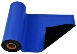 SCS 770078 R3 Dissipative Rubber Worksurface Mat Roll, 18&amp;quot; x 50', Blue-