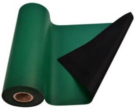 SCS 770084 R3 Dissipative Rubber Worksurface Mat Roll, 48&amp;quot; x 50', Green-