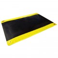 SCS 770095 Anti-Fatigue Rubber Mat, black/yellow, 0.600&amp;quot; x 3&#039; x 5&#039;-