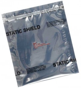 SCS 817Z68 Metal-In Static Shield Zipper Bags, 6 x 8in, 100-Pack-