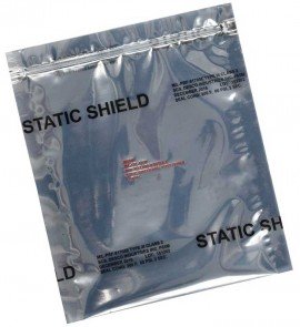SCS 817Z810 Metal-In Static Shield Zipper Bags, 8 x 10in, 100-Pack-