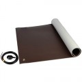 SCS 8201 Dissipative ESD 3-Layer Vinyl Floor Mat with Ground Cord and Snap Fasteners, 0.14 x 48 x 72&quot;-