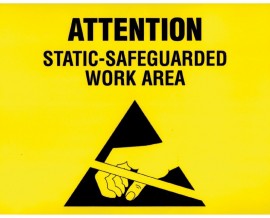 SCS ESDSIGN8.5X11 ESD Awareness Sign, RS-471, 8.5 x 11&amp;rdquo;-