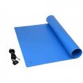 SCS TM2448L1BL-L Dissipative ESD 1-Layer Vinyl Worksurface Mat Kit, Blue, 0.1 x 24 x 48in-