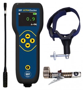 SDT ULTRAChecker Ultrasound Detection Kit with flexible airborne sensor, lube adapter and mounting cradle, -6 to 99.9 dB&amp;micro;V-