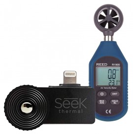 Seek Compact XR Extra Range Thermal Imaging Camera for iPhone Kit - Includes the R1900 Air Velocity Meter FREE-