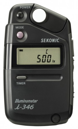 Sekonic ILLUMINOMETER i-346 Illuminance Meter, 2.5 to 200,000 lux-