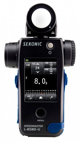 Sekonic SPEEDMASTER L-858D-U Light Meter, -5 to 22.9 EV, 0.1 to 2,000,000 lux-