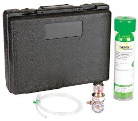 SENSIT 881-00084 4-Gas Calibration Kit with Case for the P400, CH<sub>4</sub>, 100ppm CO, 18.2% O<sub>2</sub>, 25ppm H<sub>2</sub>S, 34L-