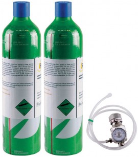 SENSIT 881-00090 4-Gas Calibration Kit with 2 Cylinders for the P400, CH<sub>4</sub>, CO, O<sub>2</sub>, and HCN -