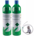 SENSIT 881-00090 4-Gas Calibration Kit with 2 Cylinders for the P400, CH<sub>4</sub>, CO, O<sub>2</sub>, and HCN -