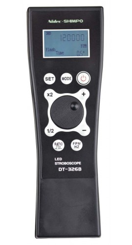SHIMPO DT-326B Handheld LED Stroboscope with Rechargeable Battery or AC Power (100-240VAC)-