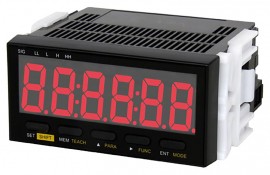 SHIMPO DT-501XA-FVC Panel Meter Tachometer, 85 to 264 V AC power, analog output with 36-pin connection-