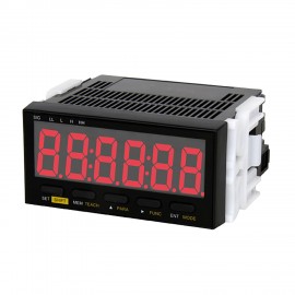SHIMPO DT-501XA-FVT Panel Meter Tachometer, 85-264 VAC power, analog output terminal block connection-