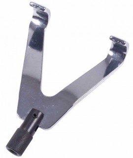 SHIMPO FG-M6FKL Steel Forked Hook Adapter, M6 Thread-