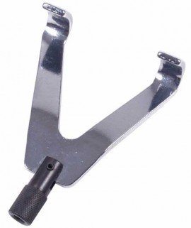 SHIMPO FG-M6FKL Steel Forked Hook Adapter, M6 Thread-