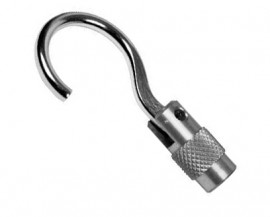 SHIMPO FG-M6HKL Steel Large Hook Adapter, M6 Thread-